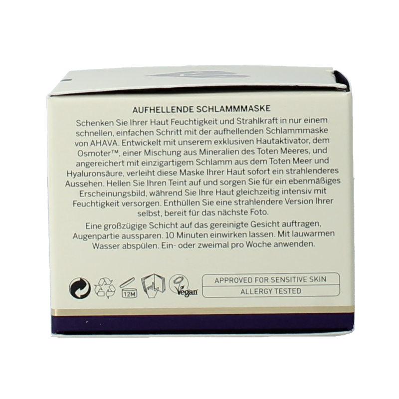 Ahava Brightening & hydrating mineral mud mask 50 Milliliter