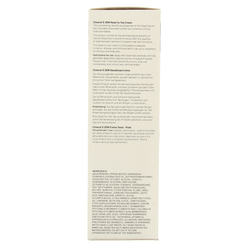 Ahava Clineral x-zem head-to-toe cream 200 Milliliter