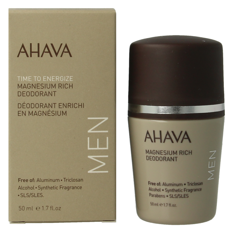 Ahava Men deodorant roll on magnesium rich 50 Milliliter