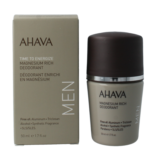 Ahava Men deodorant roll on magnesium rich 50 Milliliter