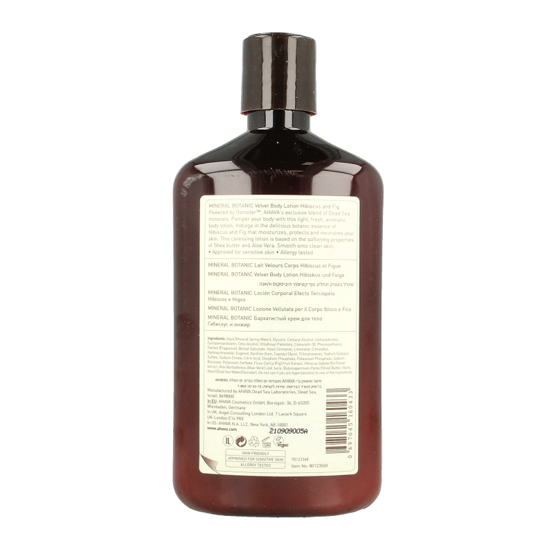 Ahava Mineral Botanic bodylotion hibiscus 500 Milliliter