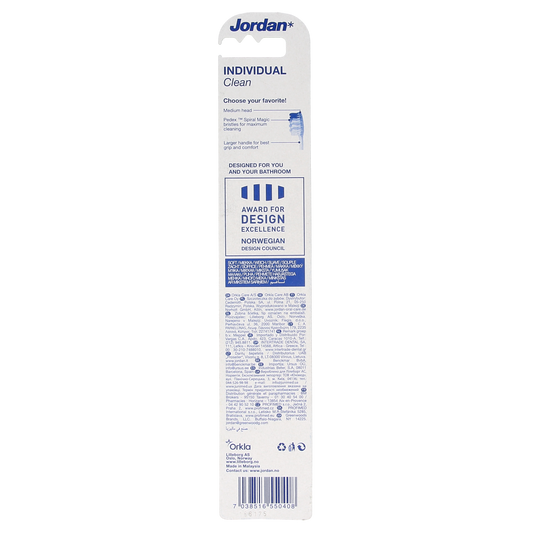 Jordan Tandenborstel individual clean soft 1.00 Stuks
