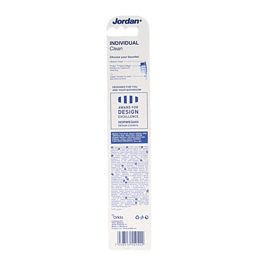 Jordan Tandenborstel individual clean medium 1 Stuks