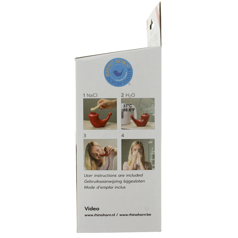 Rhino Horn Neusspoeler rood 1 Stuks