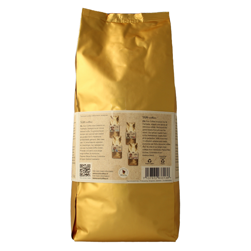 SUN Coffee Cafe femenino bonen dark roast bio 1 Kilogram