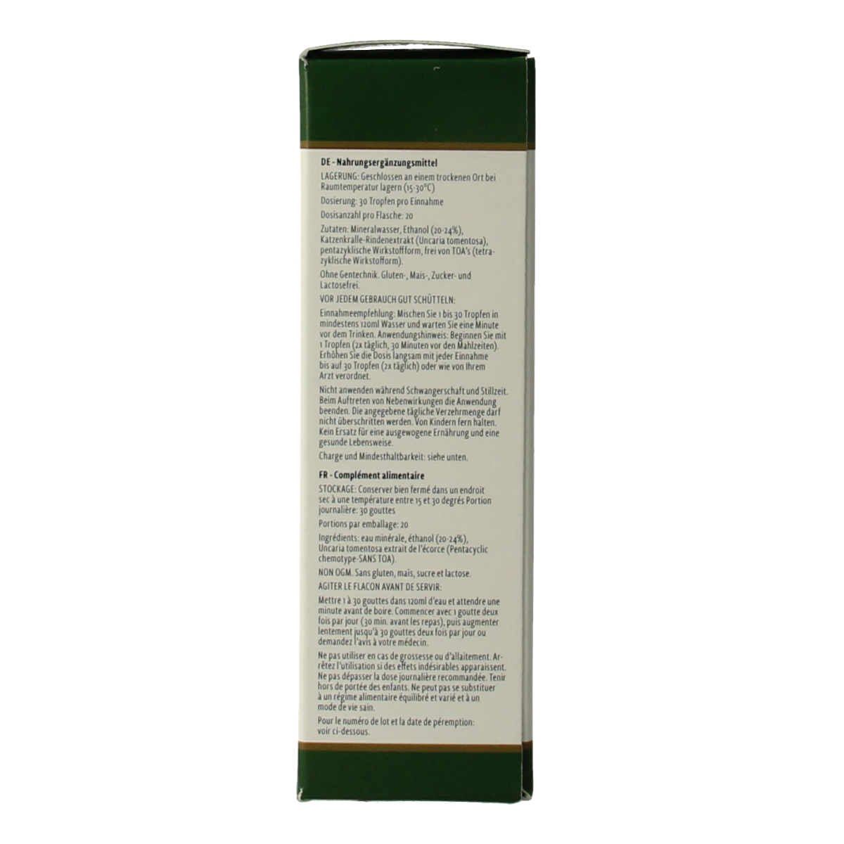 Nutramedix Samento cat's claw TOA vrij 30 Milliliter