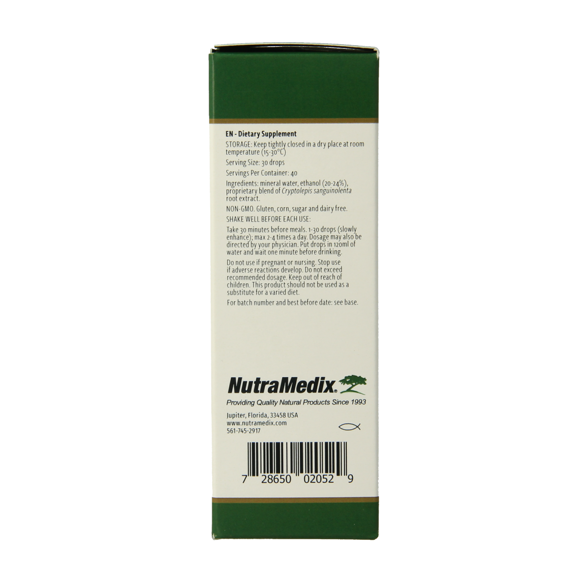 Nutramedix Cryptolepis 60.00 Milliliter