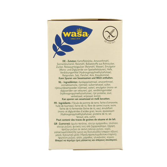 Wasa Knackebrod classic glutenvrij 6 x 40 gram 240 Gram