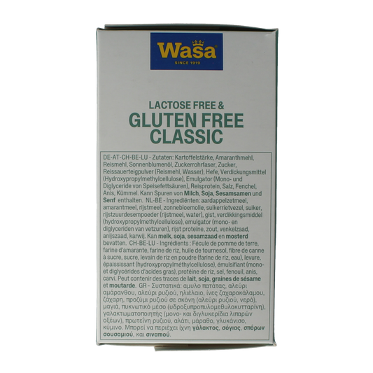 Wasa Knackebrod classic glutenvrij 6 x 40 gram 240 Gram