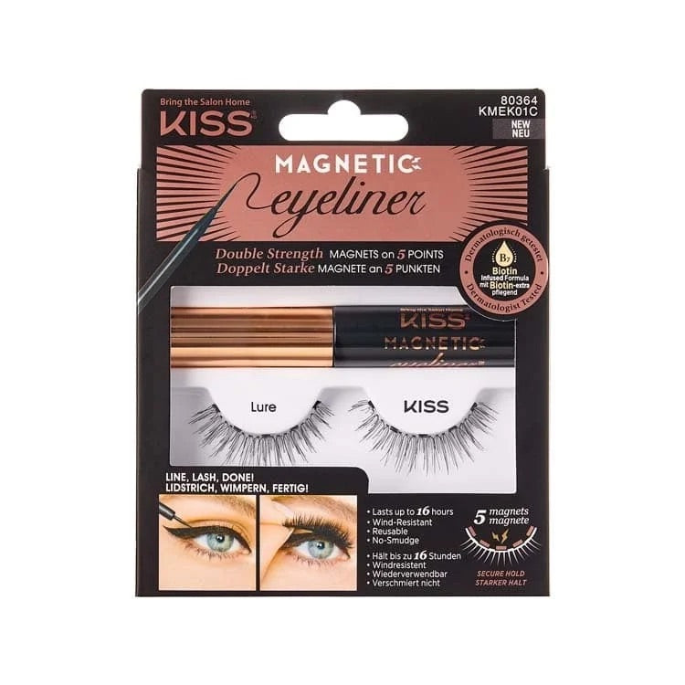 Kiss Magnetic eyeliner&lash kit 01 1 Set