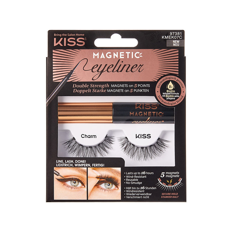 Kiss Magnetic eyeliner&lash kit 07 1 Set