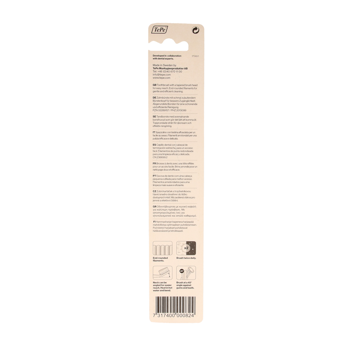 TePe Tandenborstel select medium 1.00 Stuks