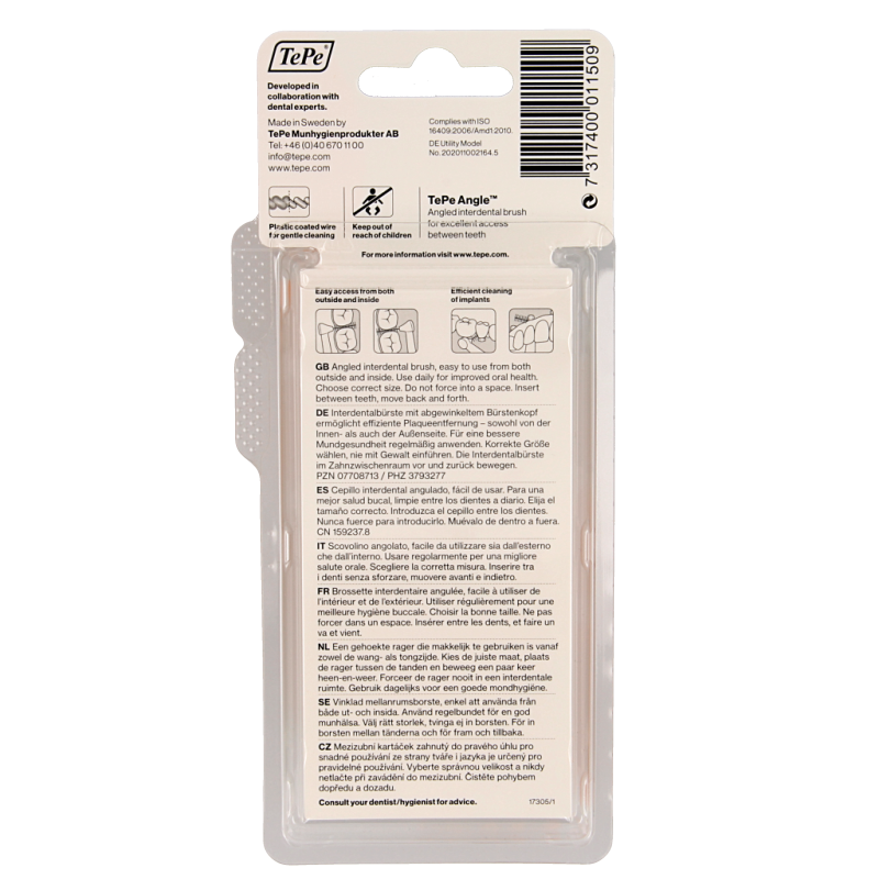 TePe Angle oranje 0.45 mm size 1 6 Stuks