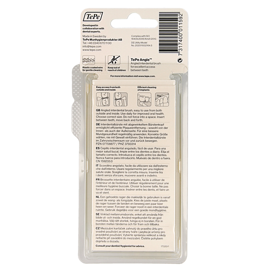 TePe Angle geel 0.7 mm maat 4 6 Stuks