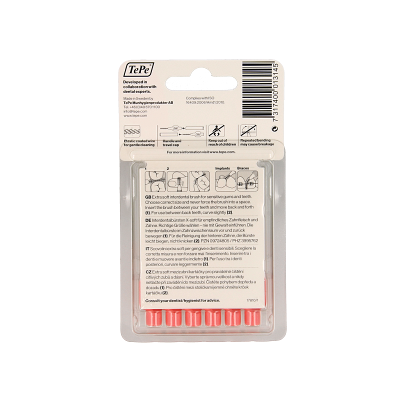 TePe Interdentale rager extra soft licht rood maat 2 6 Stuks