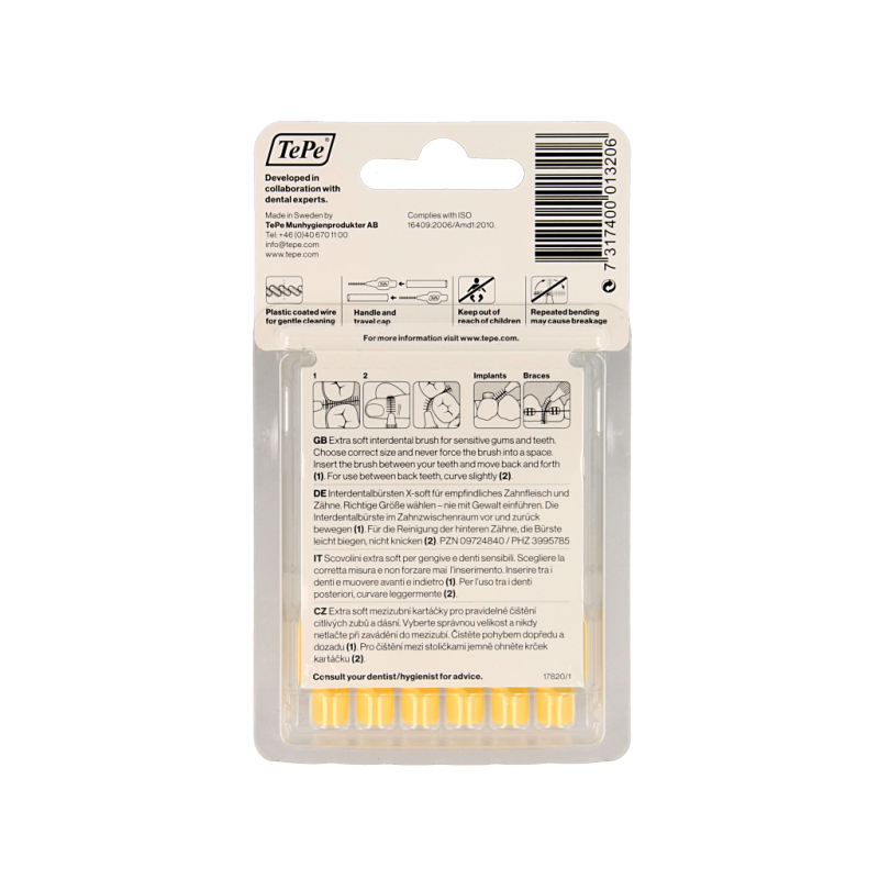 TePe Interdentale rager extra soft licht geel maat 4 6 Stuks
