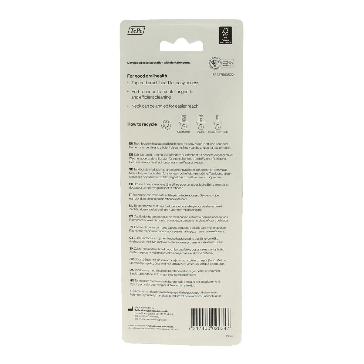 TePe Tandenborstel colour soft 3-pack 3 Stuks