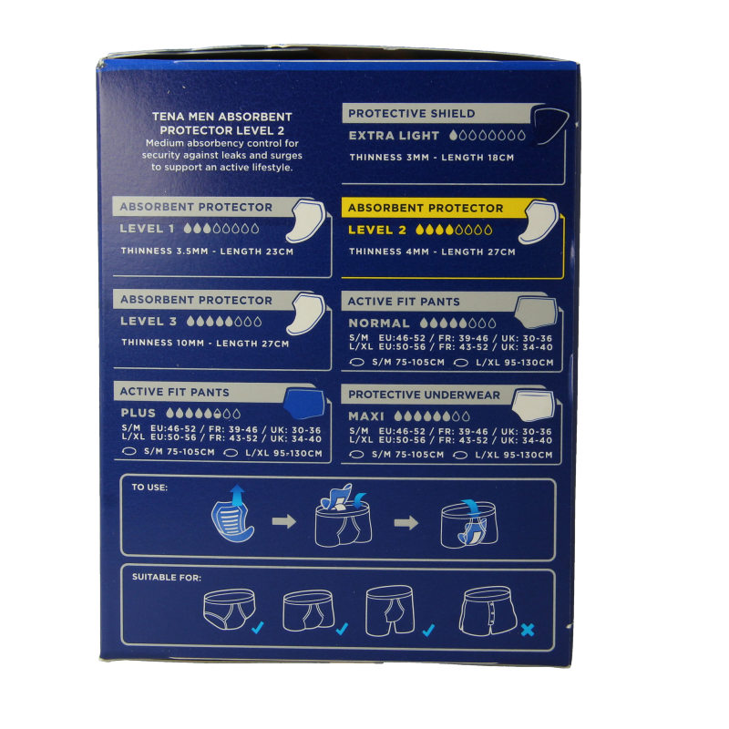 Tena Men active fit level 2 10 Stuks