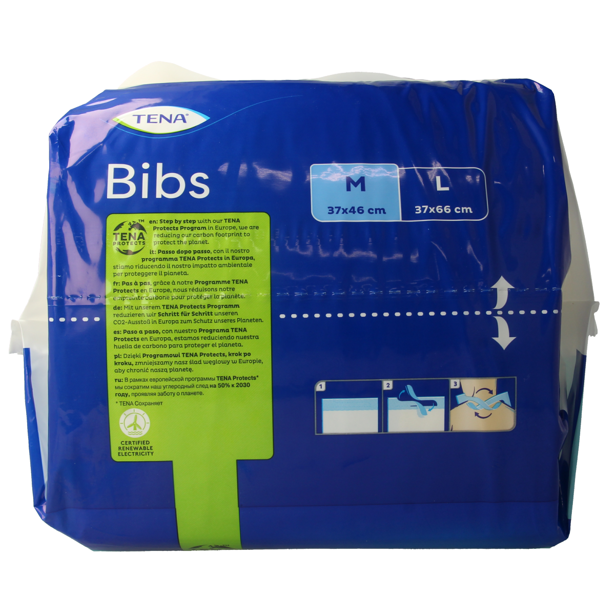 Tena Bibs 37 x 46cm 150.00 Stuks