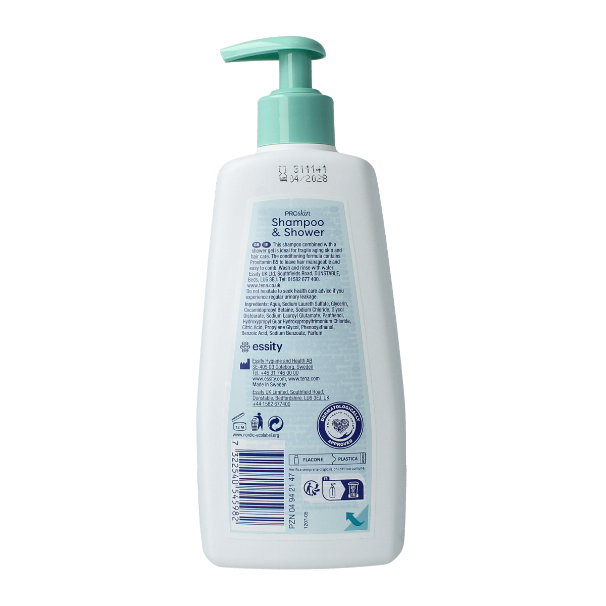 Tena Shampoo & shower 500.00 Milliliter
