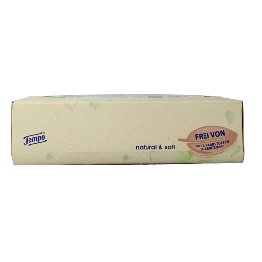 Tempo Tissue box natural & soft 4-laags 90 Stuks