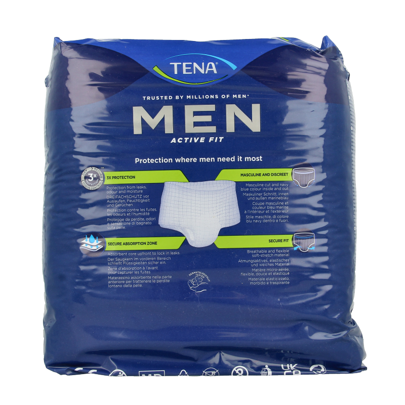 Tena Men active fit pants plus S/M 12 Stuks