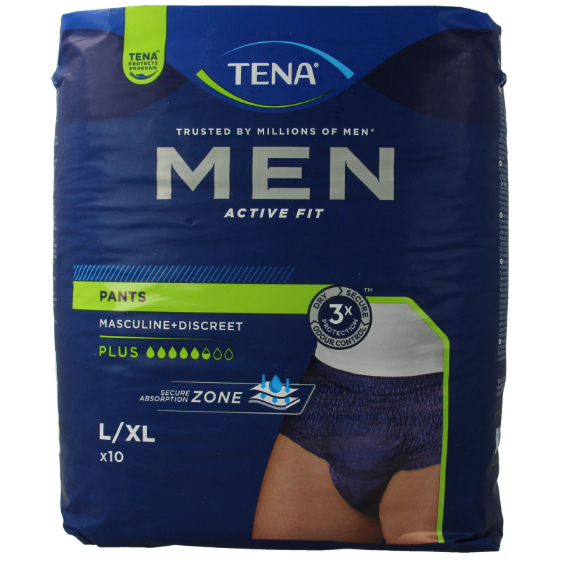 Tena Men active fit pants plus L/XL 10 Stuks