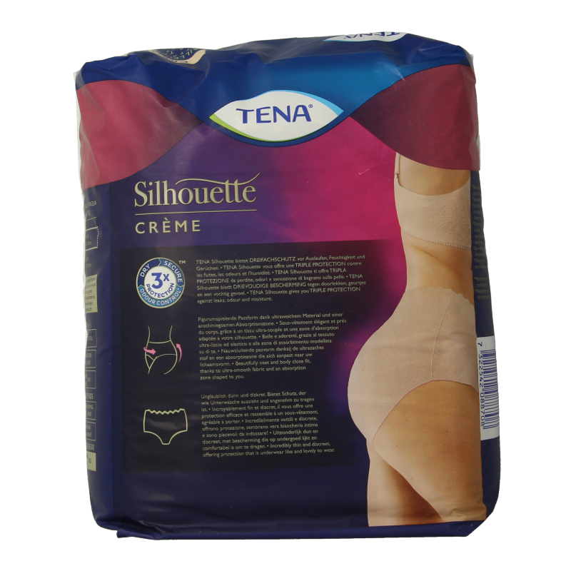 Tena Silhouet plus high waist creme medium 9 Stuks