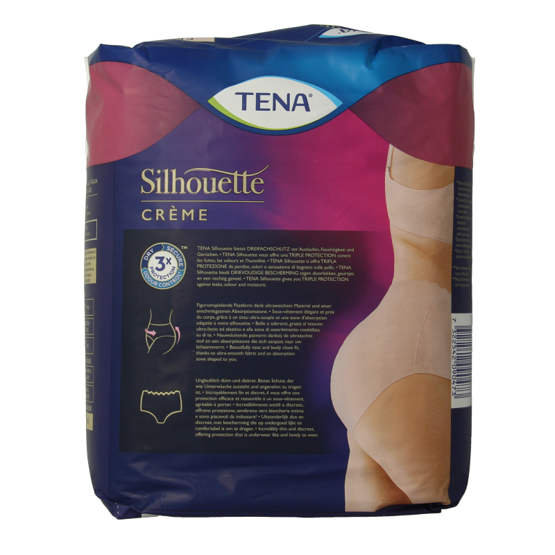 Tena Silhouet plus high waist creme large 8 Stuks