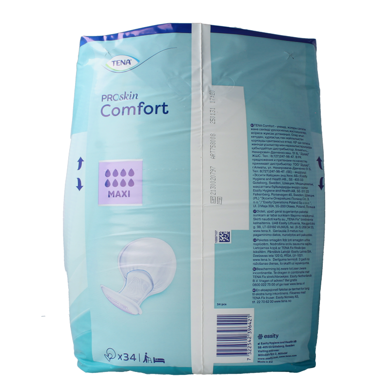 Tena Proskin comfort maxi 34 Stuks