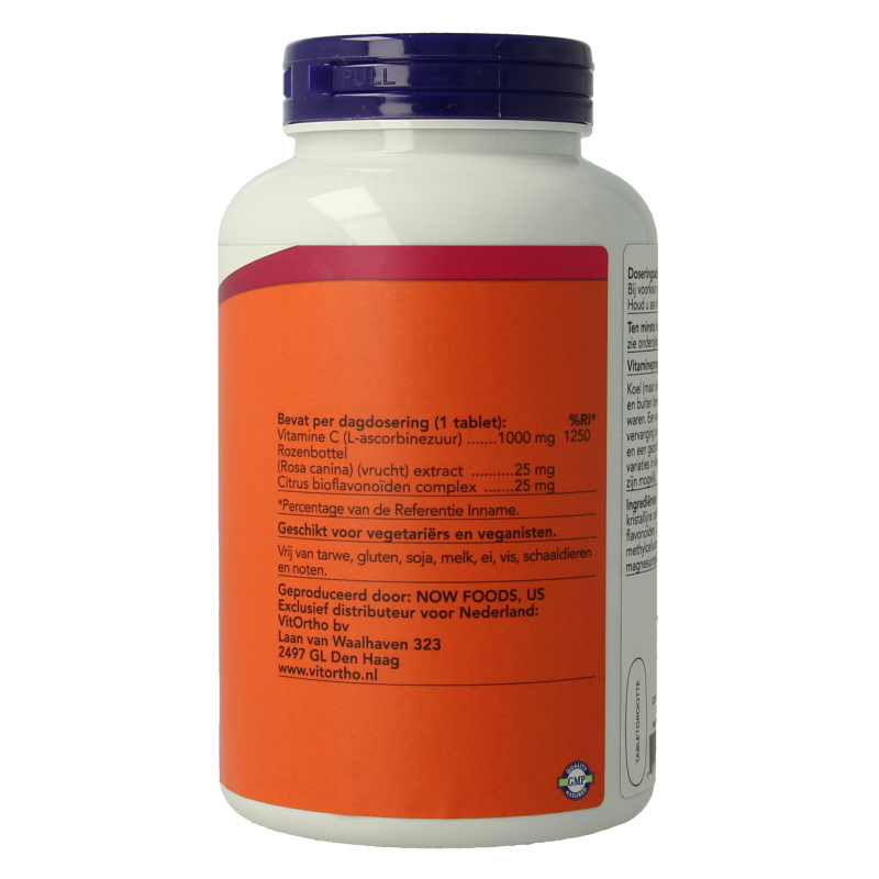 NOW Vitamine C-1000 met rozenbottel en bioflavonoiden 250 Tabletten