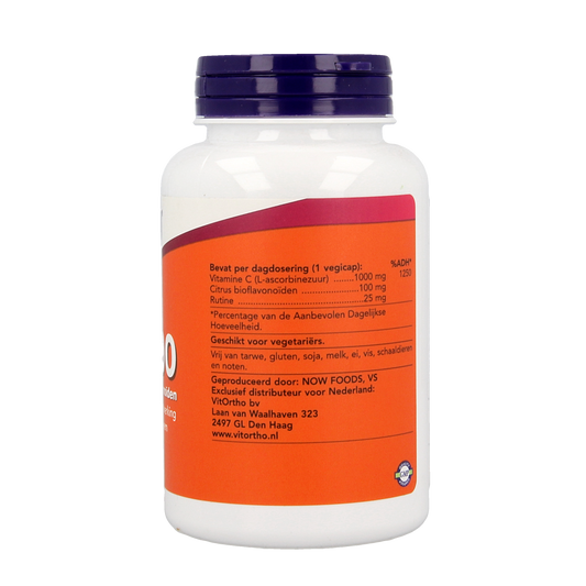 NOW Vitamine C 1000mg bioflavonoiden 100.00 Vegetarische capsules