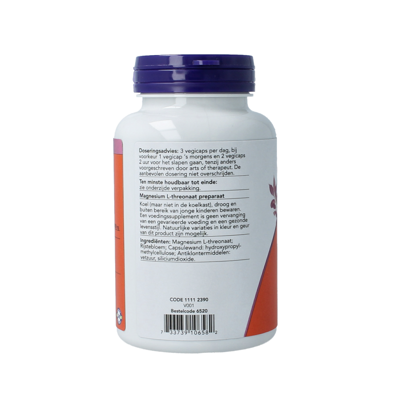 VitOrtho Magtein magnesium l-threonaat 90 Vegetarische capsules