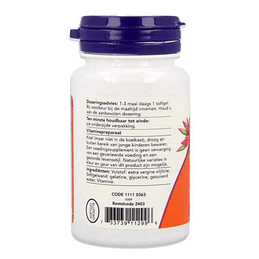 NOW Vitamine D3 1000IE 90 Softgels