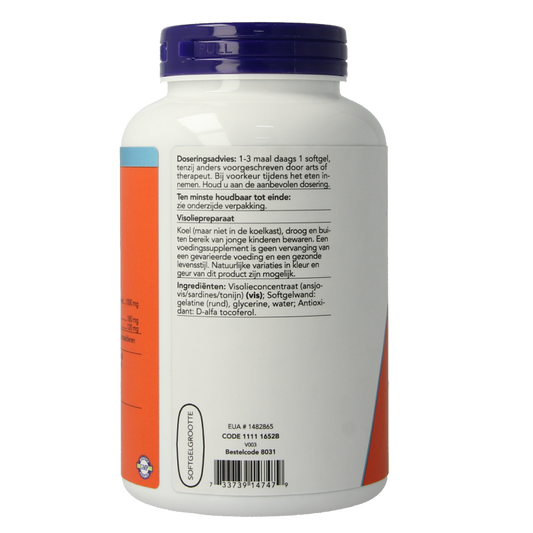 NOW Omega-3 basis 180 mg EPA 120 mg DHA 200 Softgels
