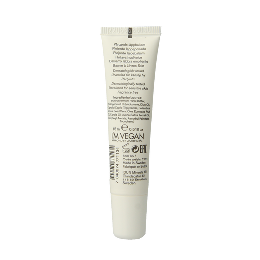 Idun Minerals Skincare lipbalm care & repair cream 15.00 Milliliter