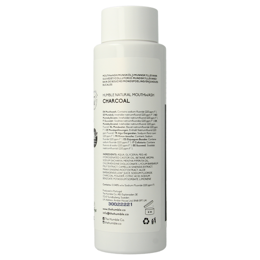 The Humble Co Mondwater Charcoal 500.00 Milliliter
