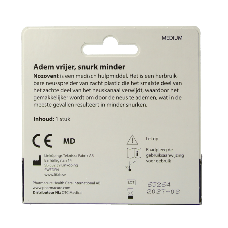 Nozovent Neusspreider maat M 1 Stuks