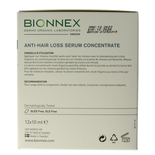 Bionnex Organica anti hair loss serum 12x10ml 1 Set
