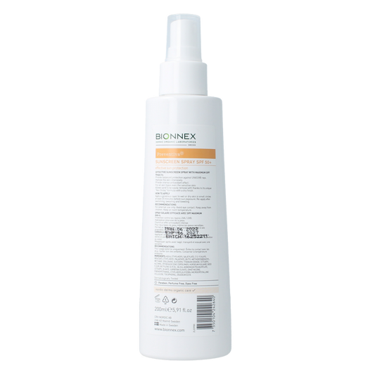 Bionnex Preventiva sunscreen spray SPF50 200 Milliliter