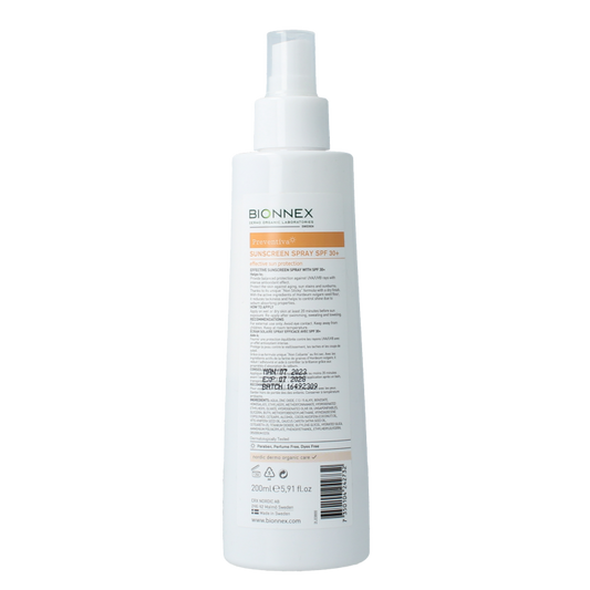 Bionnex Preventiva sunscreen spray SPF30 200 Milliliter