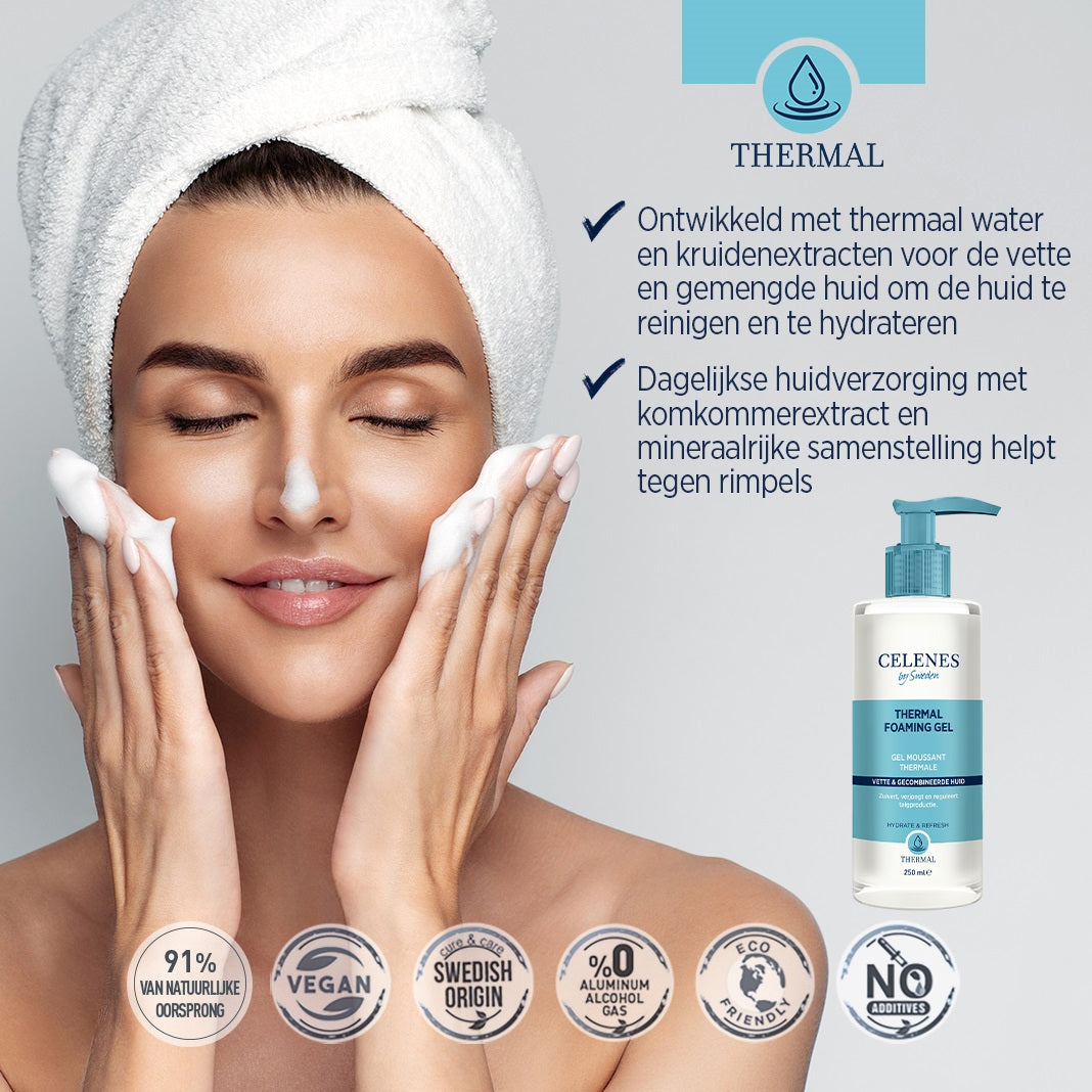 Celenes Thermal foaming gel oily skin 250 Milliliter