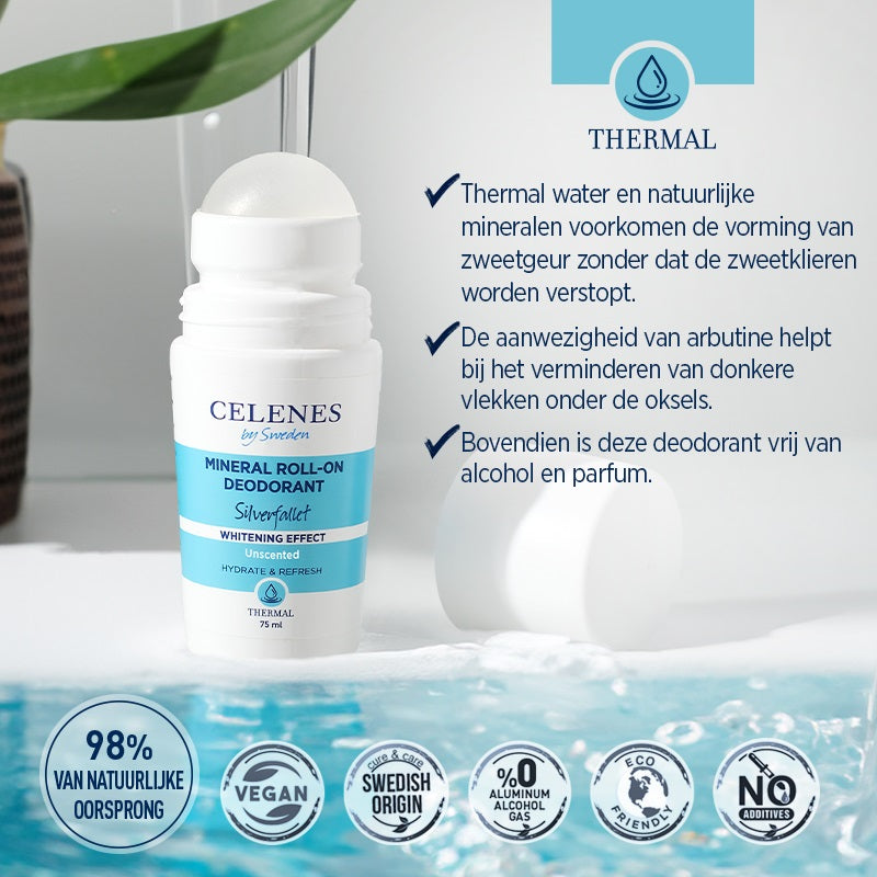 Celenes Thermal deodorant whitening roll-on 75 Milliliter