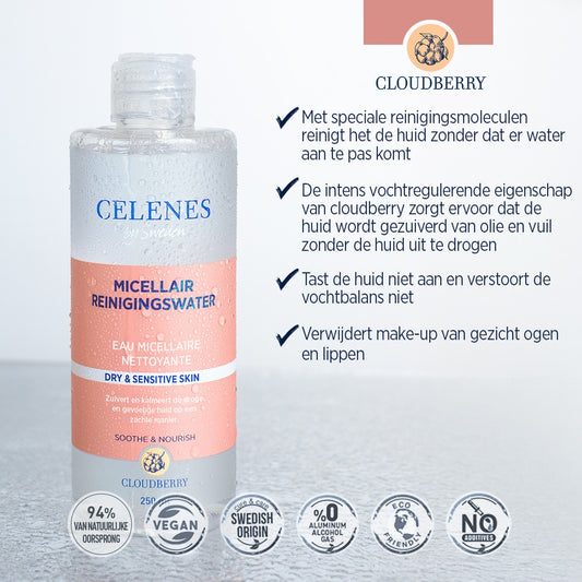 Celenes Cloudberry micellair water 250 Milliliter