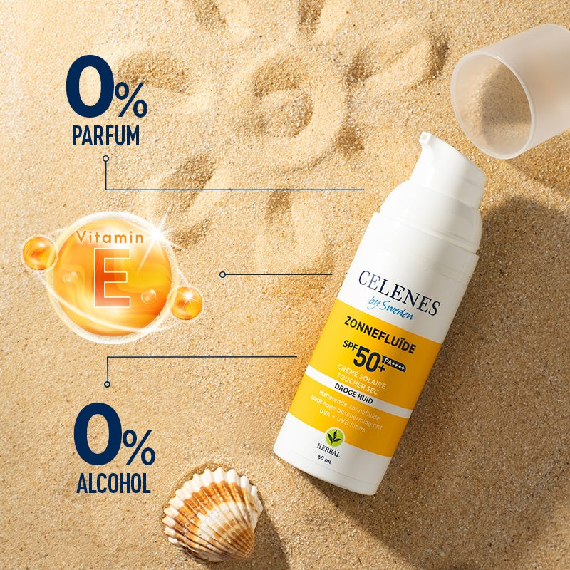 Celenes Herbal dry touch sunscreen fluid SPF50 50 Milliliter
