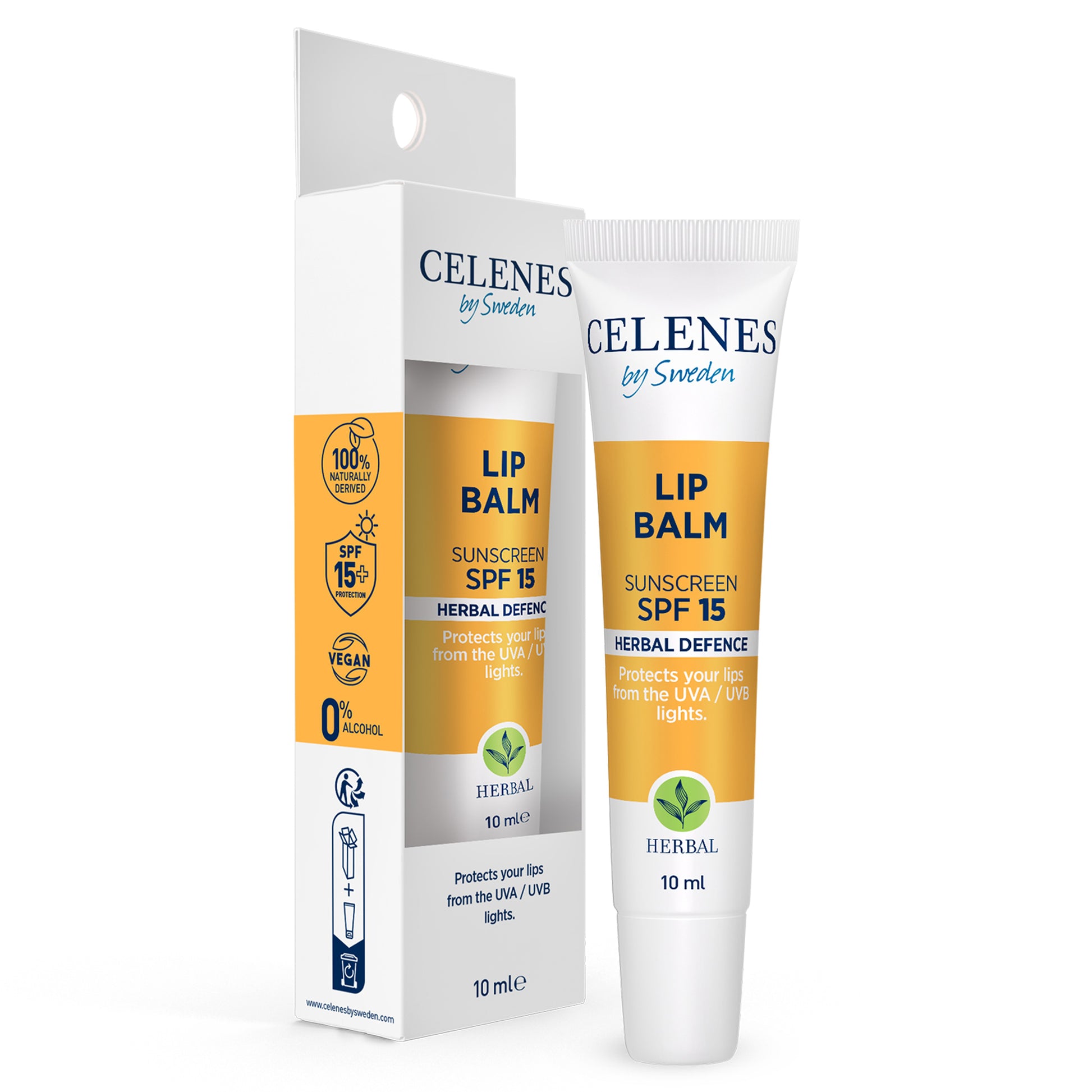 Celenes Herbal lipbalm SPF15 10 Milliliter