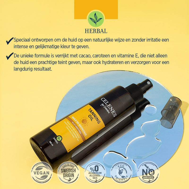 Celenes Herbal tanning oil 200 Milliliter