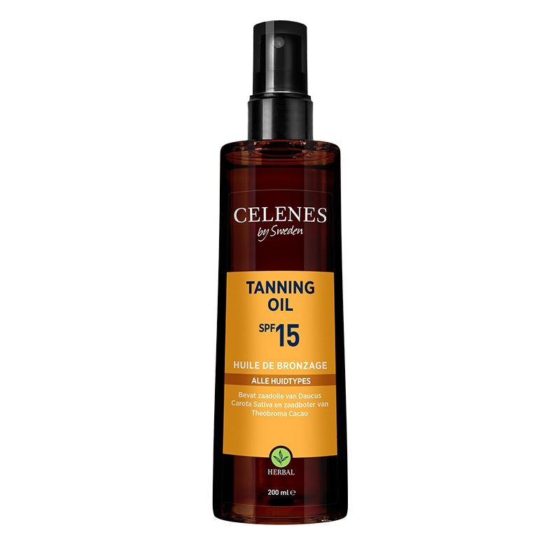 Celenes Herbal tanning oil SPF15+ 200 Milliliter