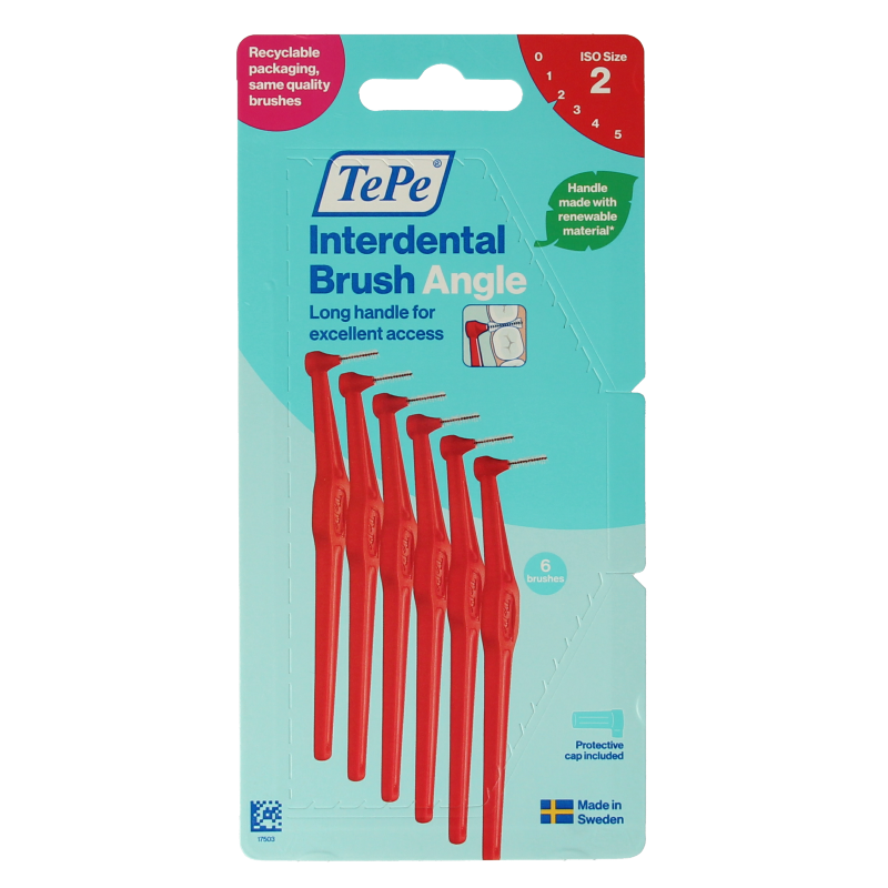 TePe Interdentale ragers original rood 0,5mm maat 2 6 Stuks