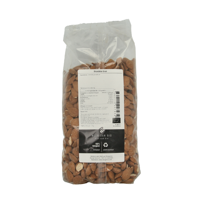 Bionut Amandelen bruin bio 1 Kilogram
